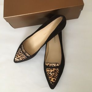 Audrey Brook brown/leopard flats size 6.5 NIB